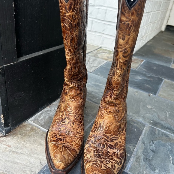 🌟Lucchese Autumn Dry Leaf Boots🌟 8.5
